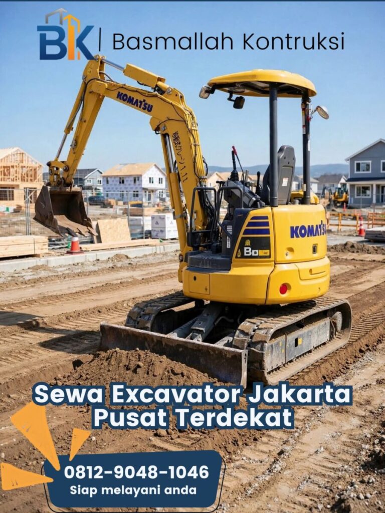Sewa Excavator Jakarta Pusat Terdekat