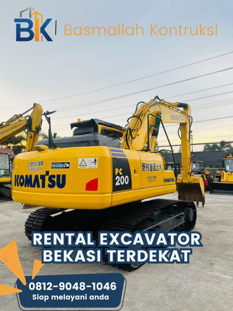 Rental Excavator Bekasi Terdekat