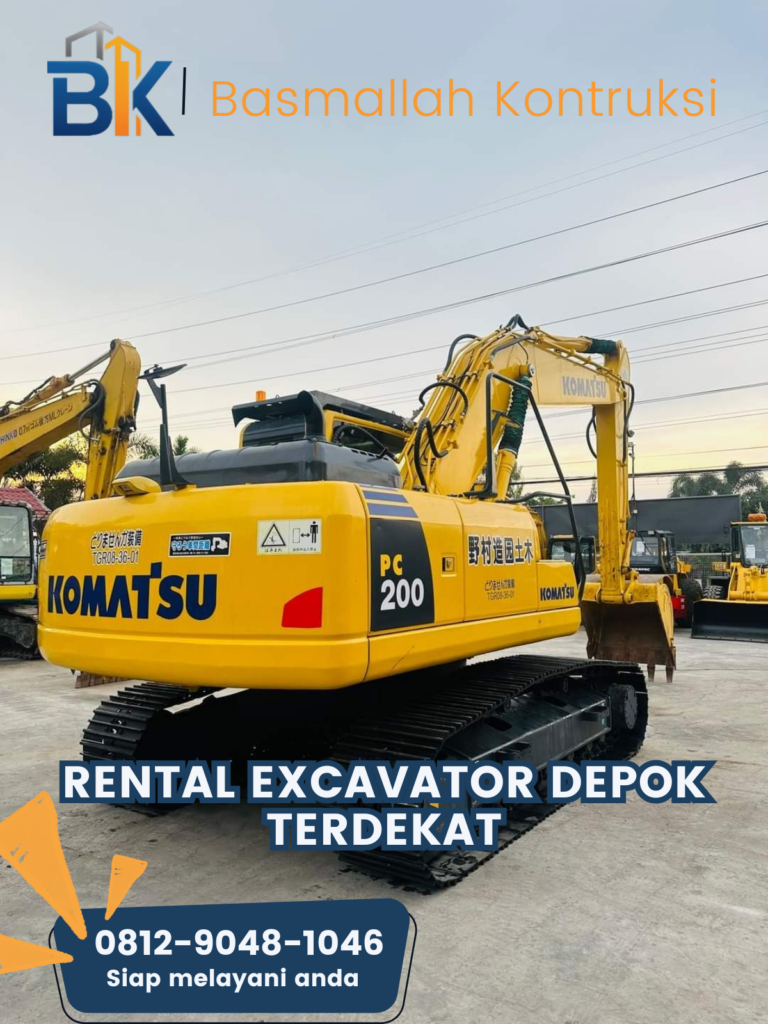 Rental Excavator Depok Terdekat