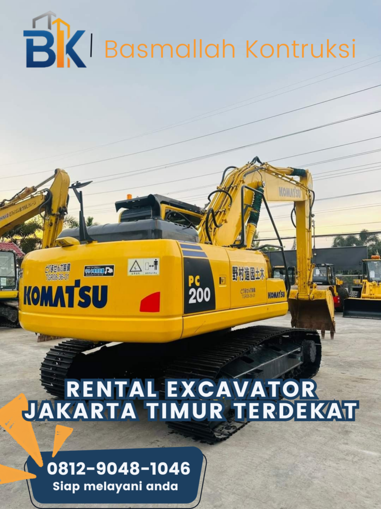 Rental excavator Jakarta Timur Terdekat