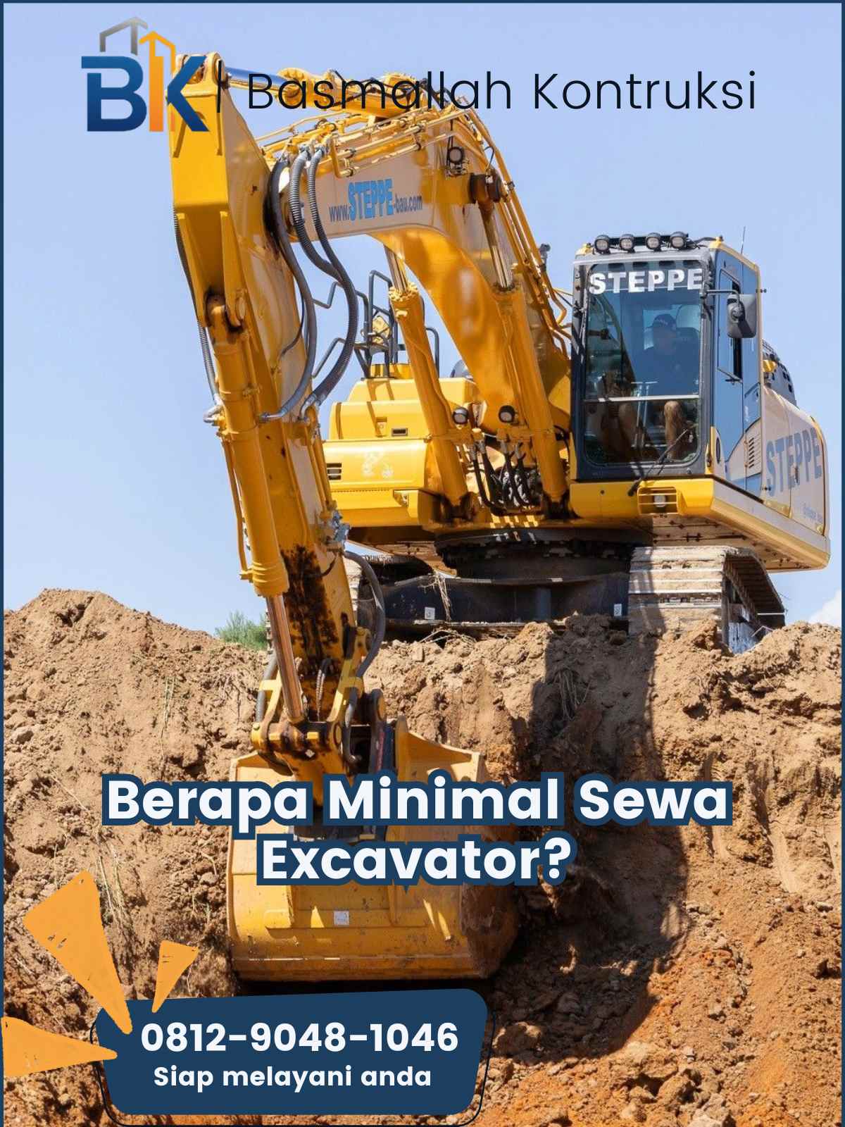 Berapa Minimal Sewa Excavator?